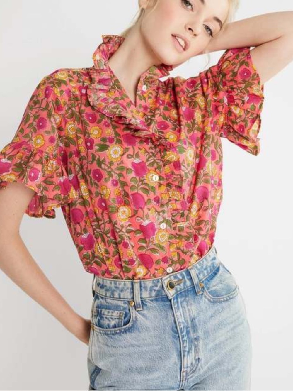Mille Vanessa Top Passionfruit NWOT S